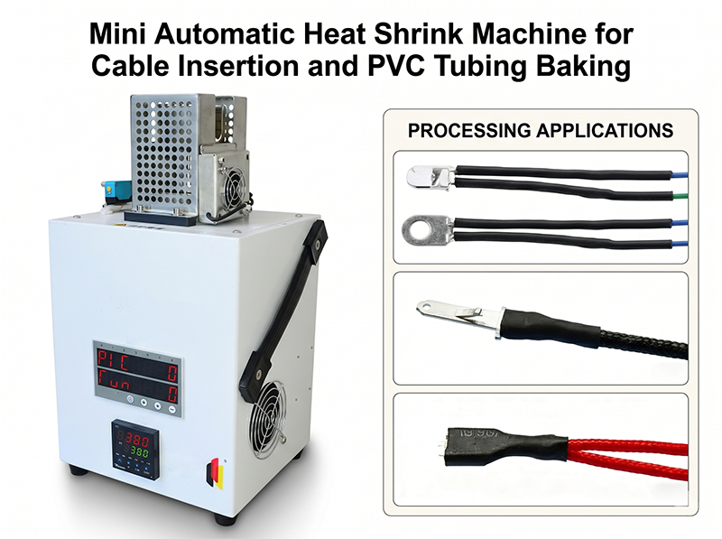 Miniatur automatische Schrumpfmaschine für Kabeleinführung und PVC-Schlauchbacken JW-HST-05B