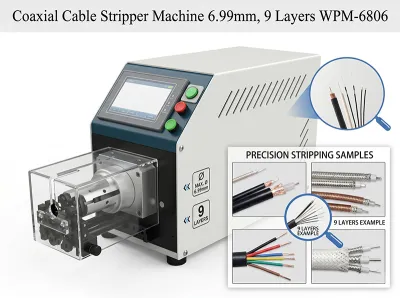 Automatische Koaxialkabel-Abisoliermaschine bis 6,99 mm WPM-6806 Thumb