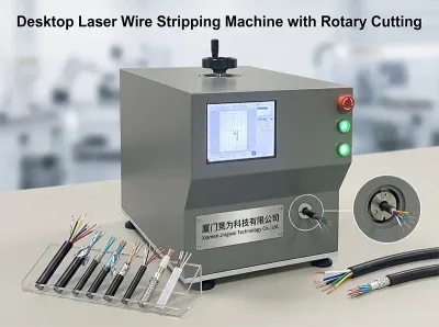 Desktop-Rotationslaser-Drahtabisoliergerät mit Faserlaser FLS30-XC