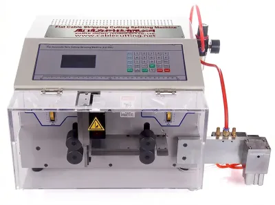 Automatische Flachkabel-Abisolier-, Schneide- und Spaltmaschine WPM-09E+S