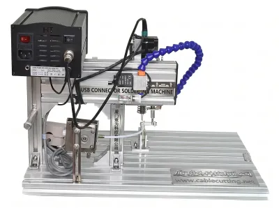 Halbautomatische USB-Steckverbinder Lötmaschine für Kabelkonfektion 205H