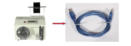 Halbautomatische Kabelwickel- und Bündelmaschine