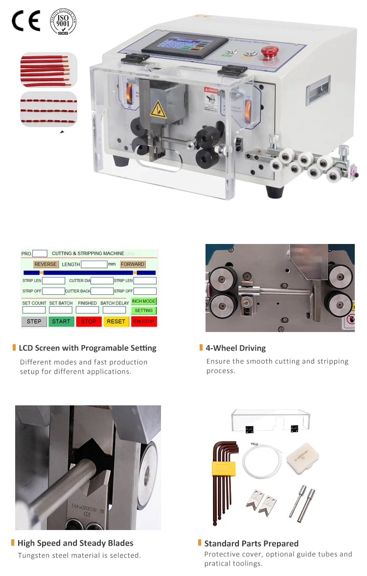 Touchscreen-Steuerung Abisoliermaschine 0,1- 8mm2 WPM-ES Automatische Abisoliermaschine, Kabelabisoliermaschine, Abisoliermaschine, Abisoliermaschine 