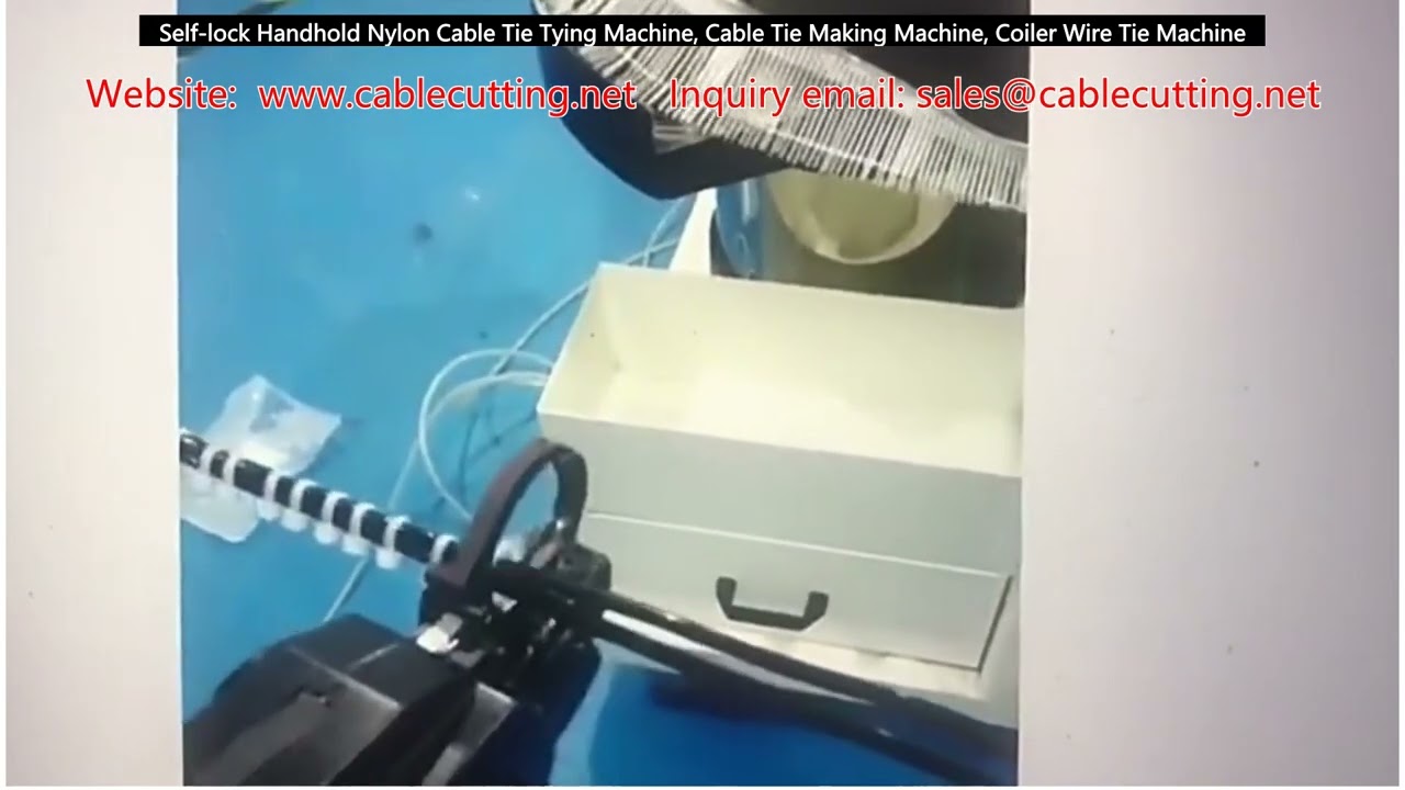 Handgehaltene Nylon-Kabelbinder-Bindemaschine mit Selbstverriegelung | Kabelbinder-Herstellungsmaschine & Drahtbinder-Coiler
