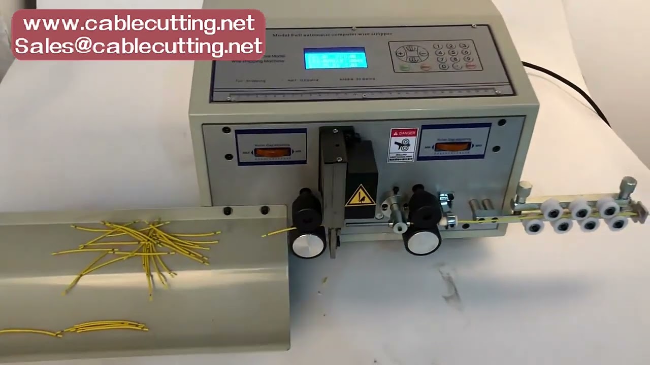 Automatische Drahtabisolier- und Schneidemaschine 160W – für Kabel von 1 mm bis 2,5 mm²