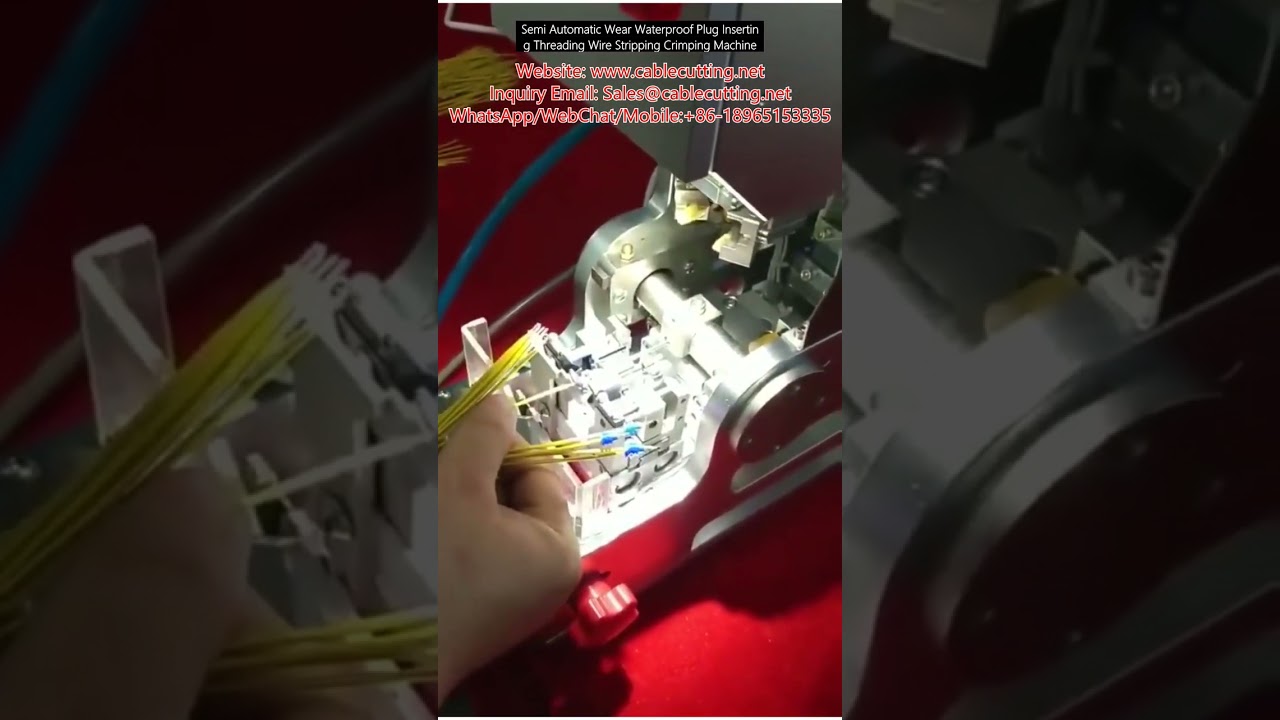 Semi-Automatic Wear-Resistant Waterproof Plug Inserting Threading Wire Stripping Crimping Machine