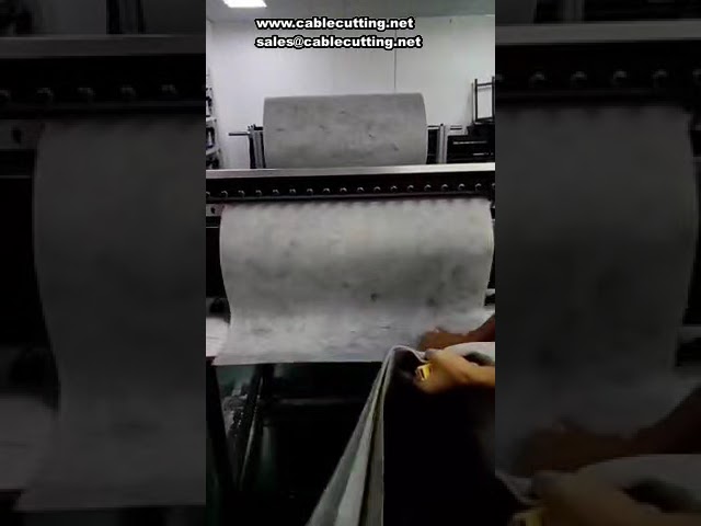 Flocking Nonwoven Automatic Cutting Machine for Flocking Cloth & Edge Break