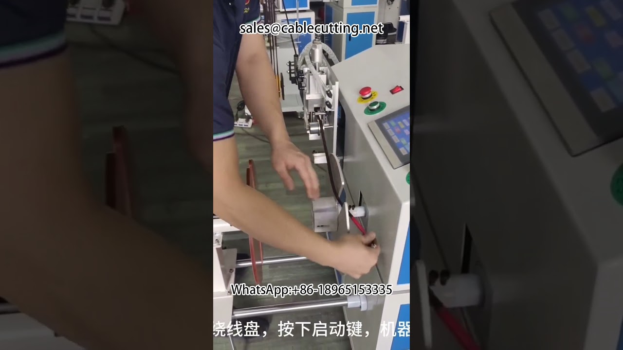 Wire and Cable Meter Counting, Cutting, Winding, and Tying Machine