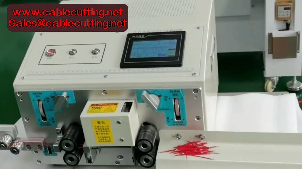 Vollautomatische Kabelabisolier- und Schneidemaschine für zwei Drähte - Elektrisch, präzise, hochgeschwindigkeit