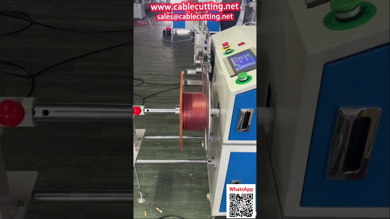 Automatische Wickel-, Aufspul- und Zählmaschine für flache Doppel-Audiokabel