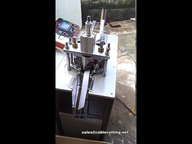 Präzise 45-Grad-Schrägschnitt-Ultraschall-Schneidemaschine für Grosgrain- und Satinbänder