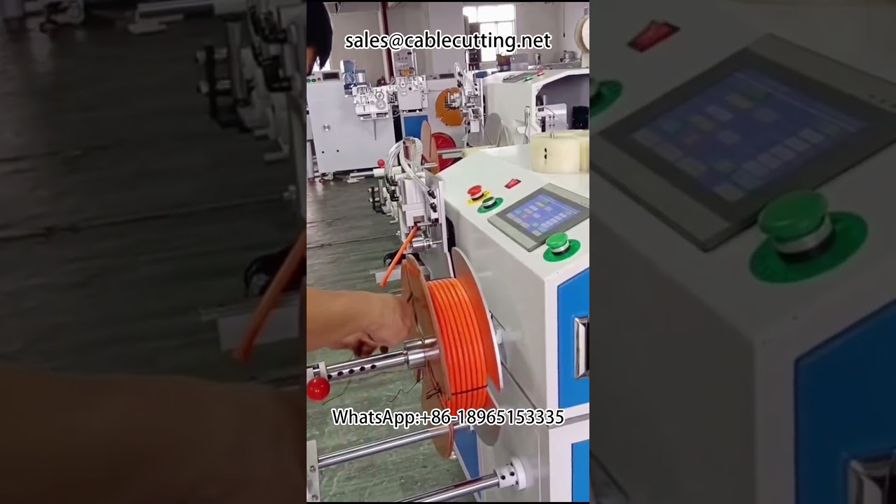 Präzisions-Mess- und Wickelmaschine für Kabelverarbeitung | Kabelbaum & Netzkabel