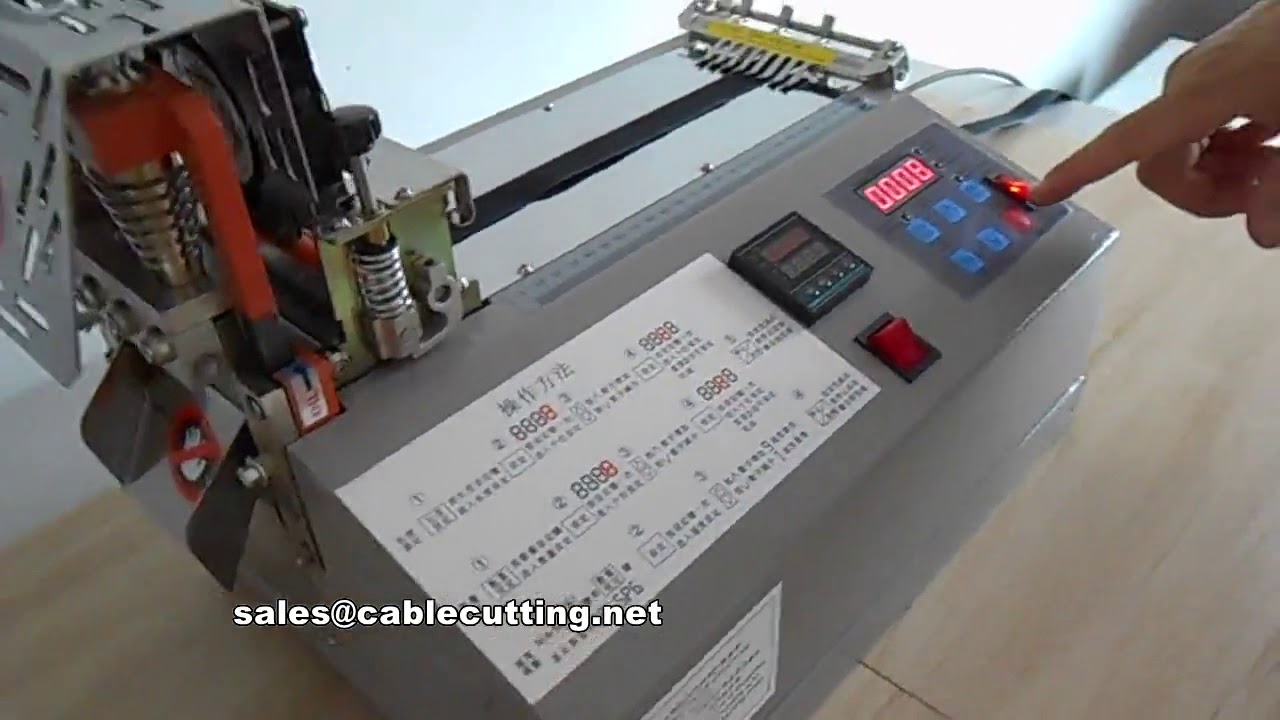 Kalt Schneidemaschine für Klettband - Präzises Schneiden von Haken & Schlaufen