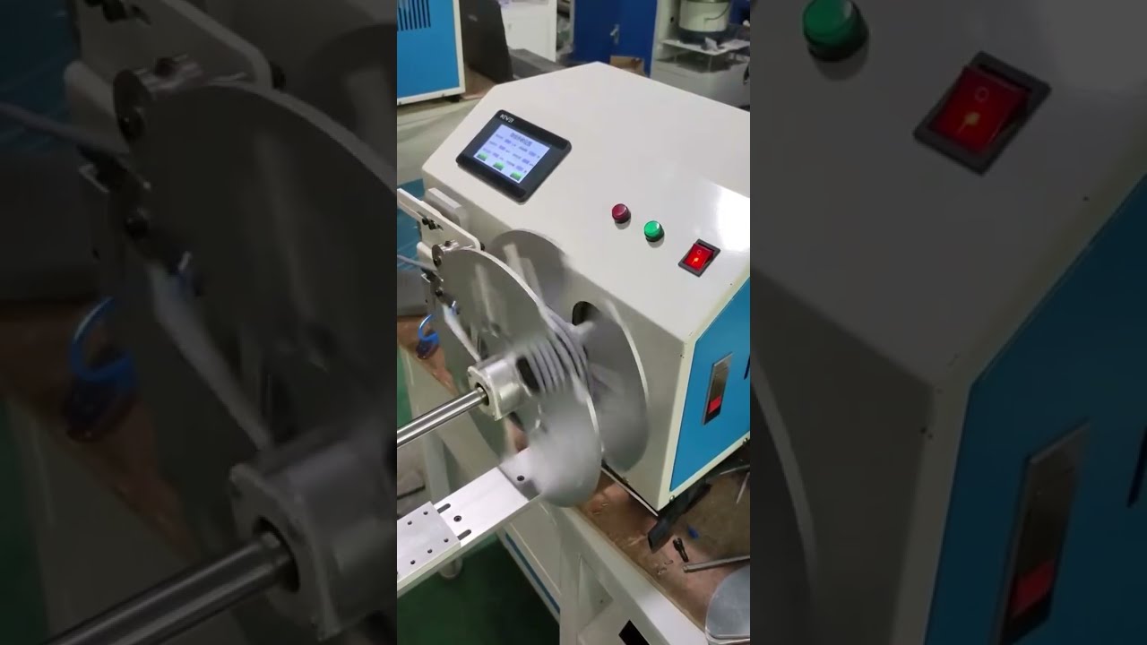Wickelmaschine mit Messfunktion – Echte Arbeitsaufnahme aus der Fabrik #Fabrik #Maschine