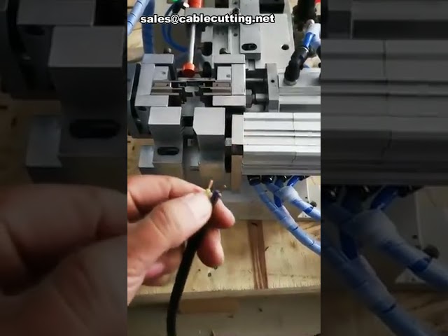 Multifunktionale pneumatische Drahtschneide- und Abisiermaschine – Präzise Kabelverarbeitung