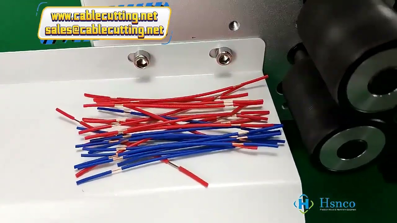 Automatic Wire Cable Cutting Stripping Peeling Machine with Tungsten Carbide Blade for 2-5mm2 Wire