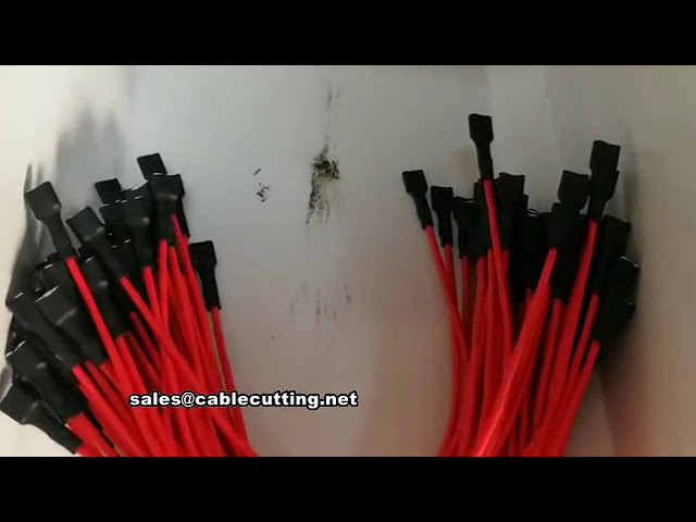 Automatische Crimp-Maschine: Kabelendverarbeitung mit Schrumpfschlauch-Applikator