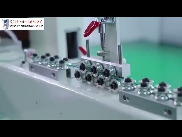 Kabelabschneid-, Abisolier- und Crimp-Maschine für PCB-Anschlüsse | Automatische Draht-Crimp-Maschine