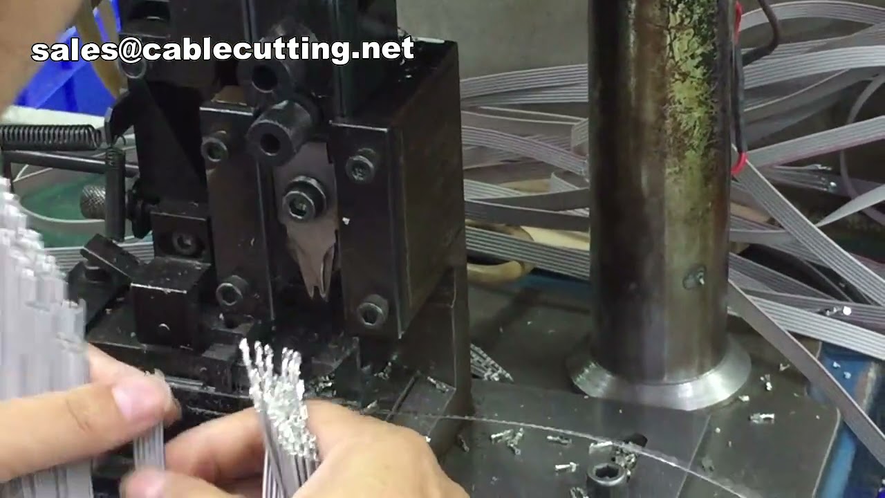 Electric Terminal Crimping Machine | Automated Wire Processing System