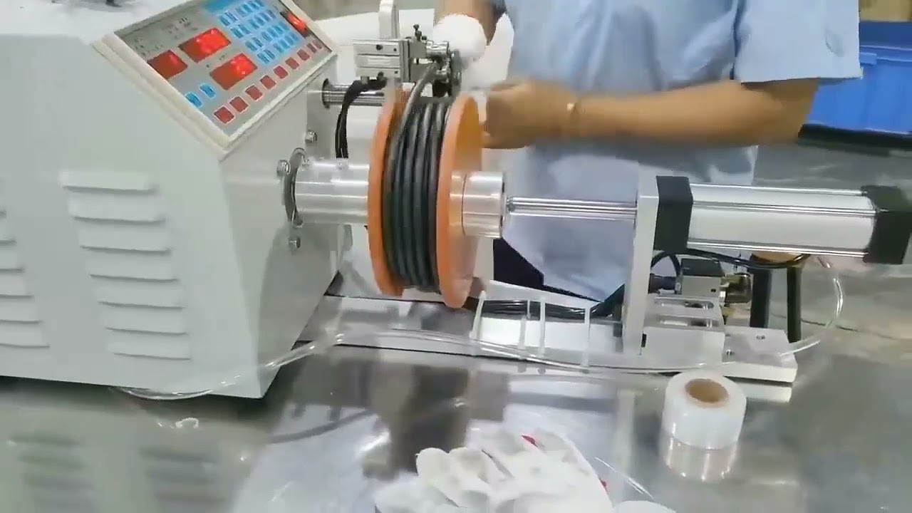 Automated Wire Sorting and Winding Machine for Factory Automation