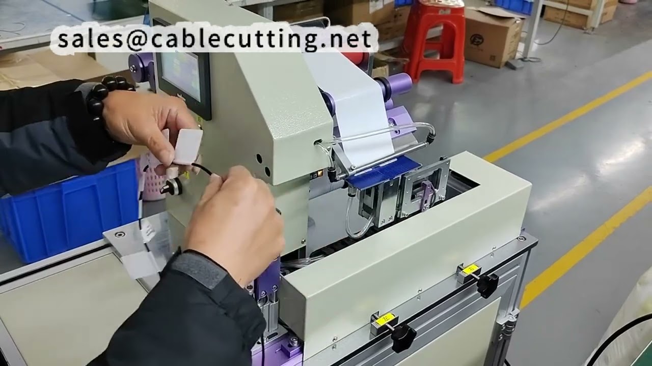 Präzise Draht-Faltetikettiermaschine für Etiketten von 40-80 mm