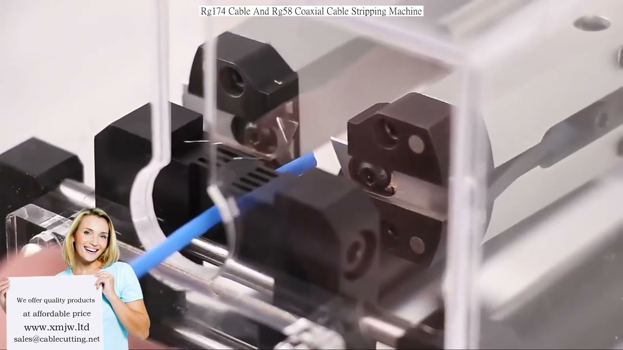 Hochpräzise Abisoliermaschine für RG174 und RG58 Koaxialkabel