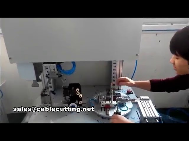 Kleine Kabel automatisch wickeln und binden – Maschine für Mausleitungen