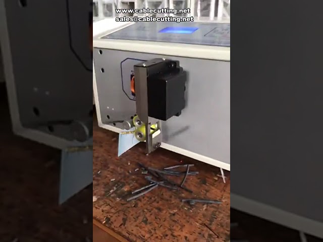 QG Automatische Draht- und Schlauchschneidemaschine 200W – Präzise Kabelverarbeitung für PVC, Silikon und Computerkabel