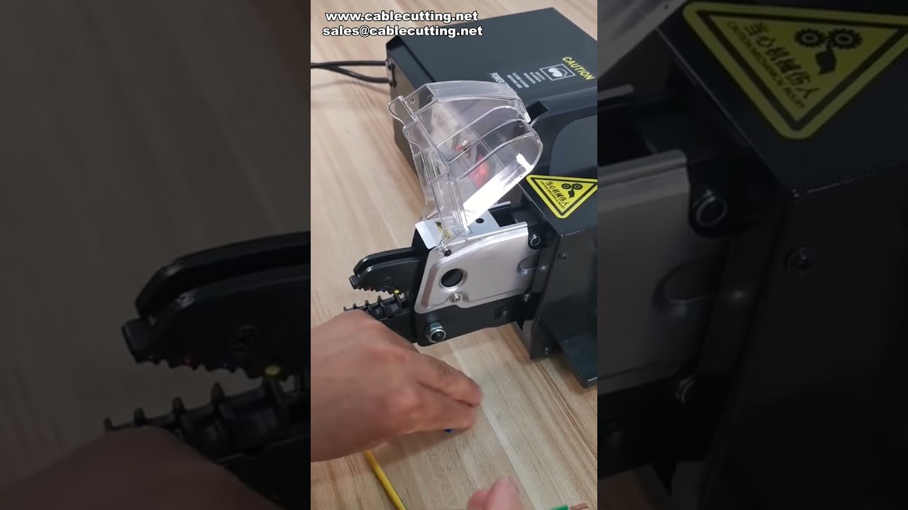 All-in-One Electric Terminal Crimping Machine for Cut, Strip, and Crimp