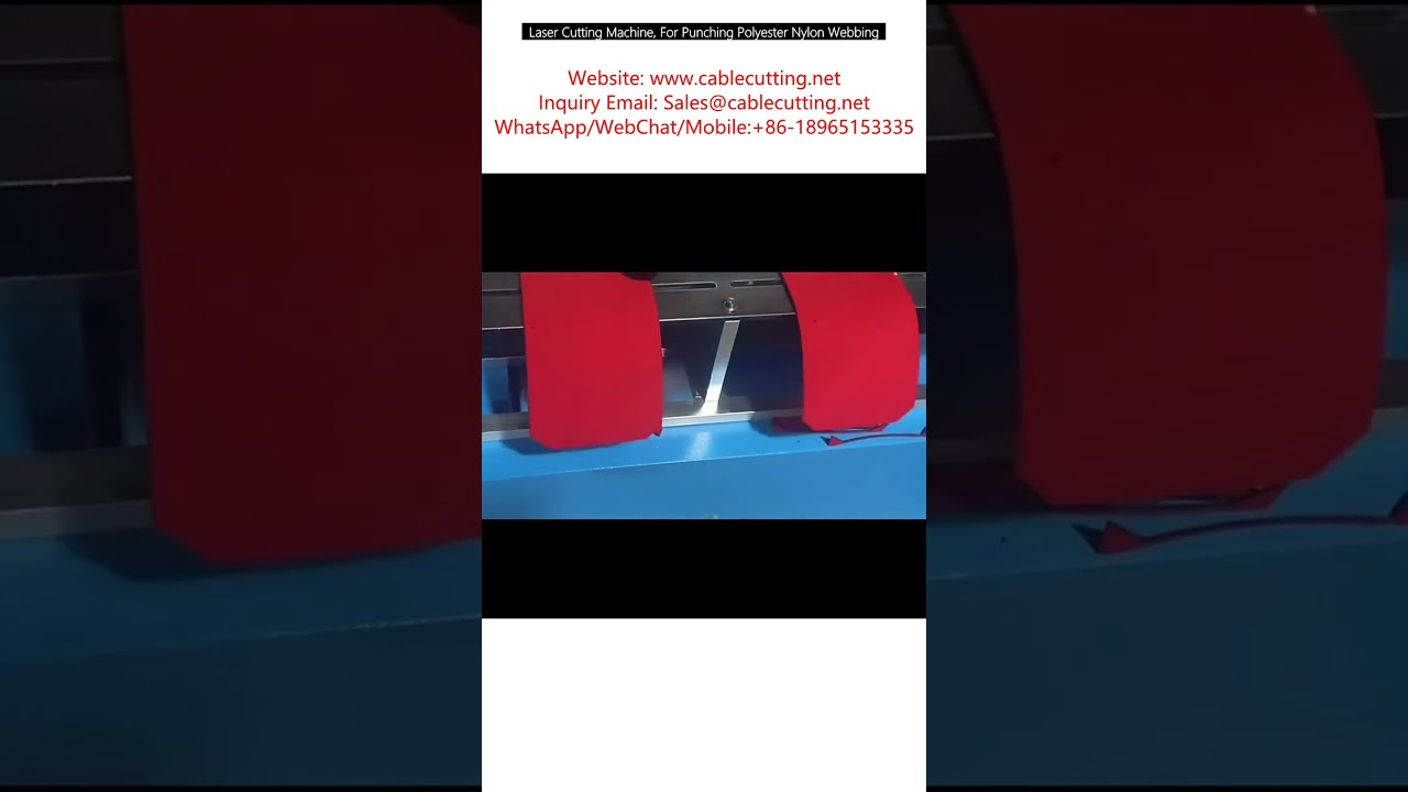Laser Cutting Machine for Punching Polyester and Nylon Webbing