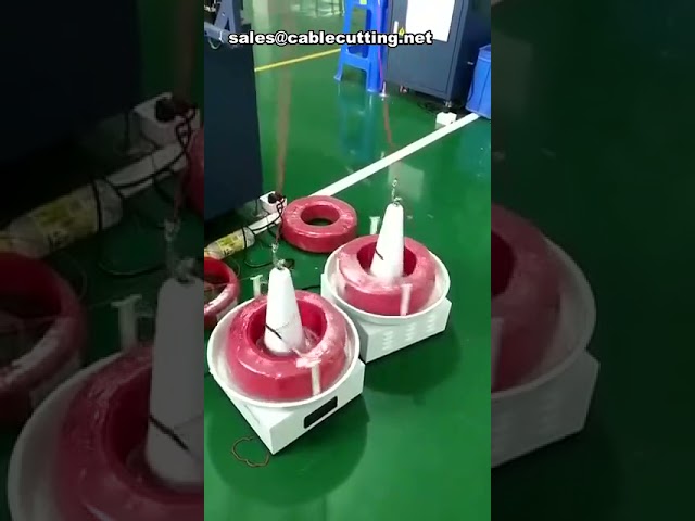 Automatic Rotary Wire Spool Feeder Machine for Wire Reel Handling and Delivery