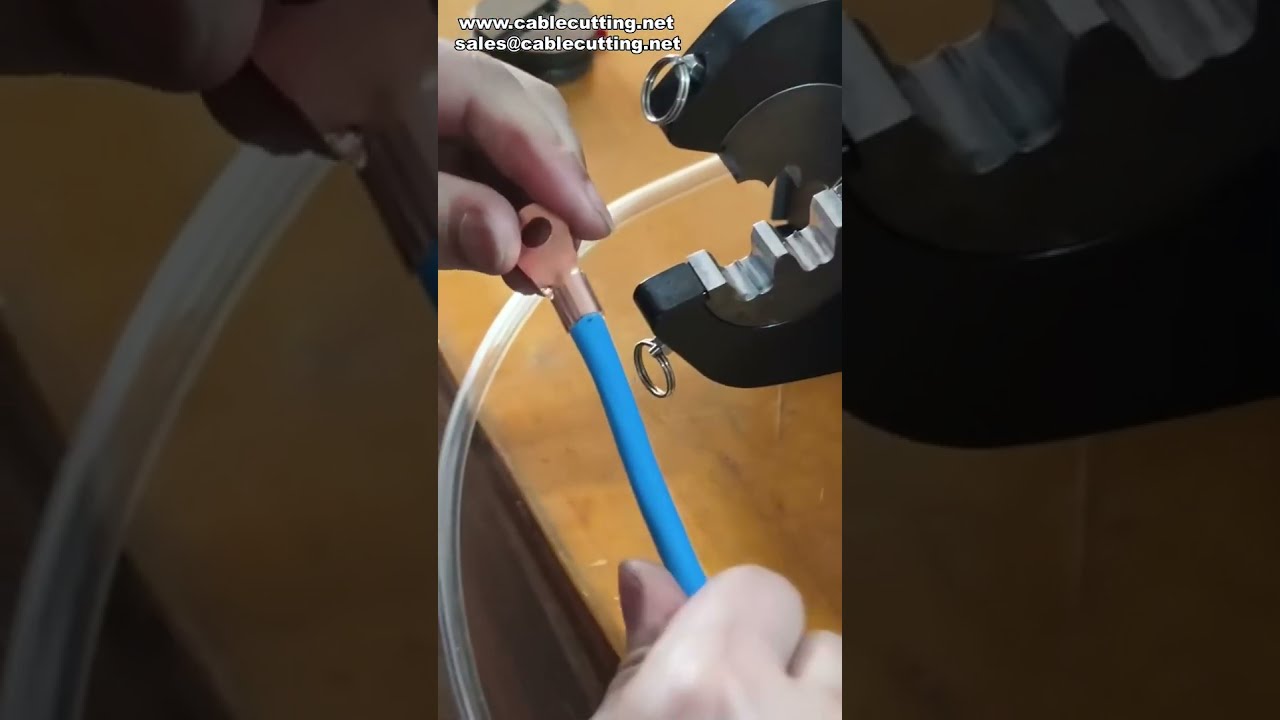 Powerful Pneumatic Terminal Crimping Machine for 5-300A Open Lugs