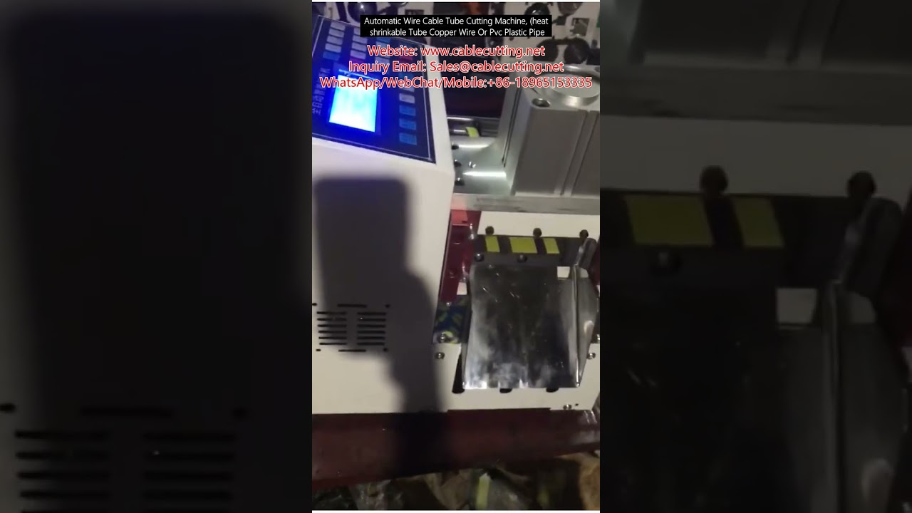Automatic Wire, Cable, and Tube Cutting Machine for Heat Shrink Tubing, Copper Wire, and PVC Pipe