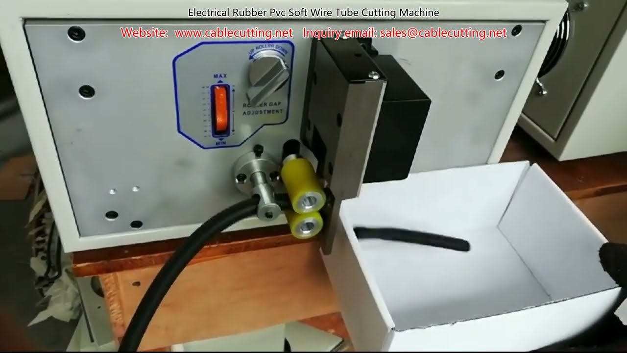 Electrical Rubber PVC Soft Wire Tube Cutting Machine for Automation