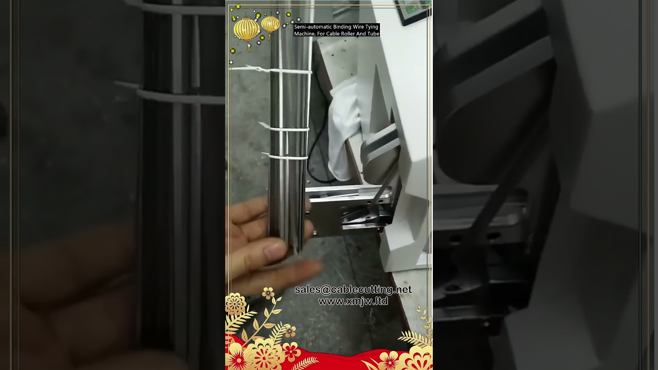 Semi-Automatic Binding Wire Tying Machine for Cable, Roller, and Tube