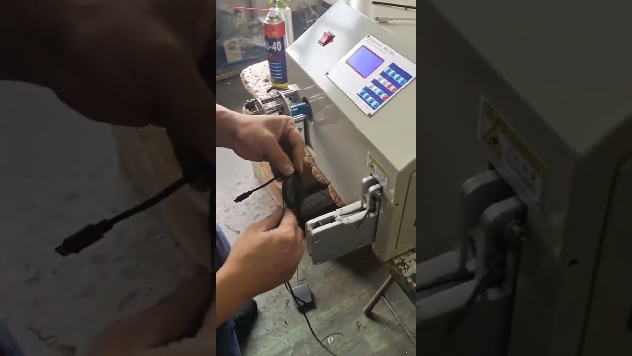Automatische Kabelwickel- und Bindemaschine | Datenkabel effizient verarbeiten