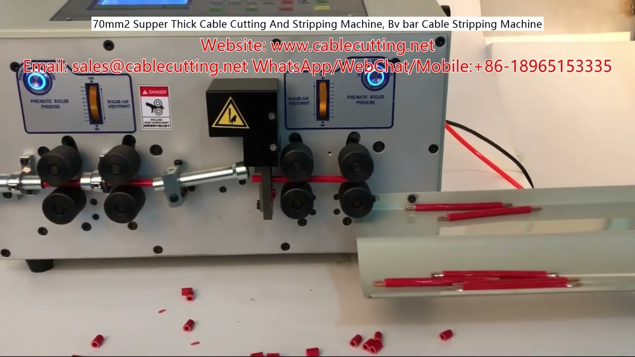 70mm² Super Thick Cable Cutting and Stripping Machine, BV Bar Cable Stripping Machine