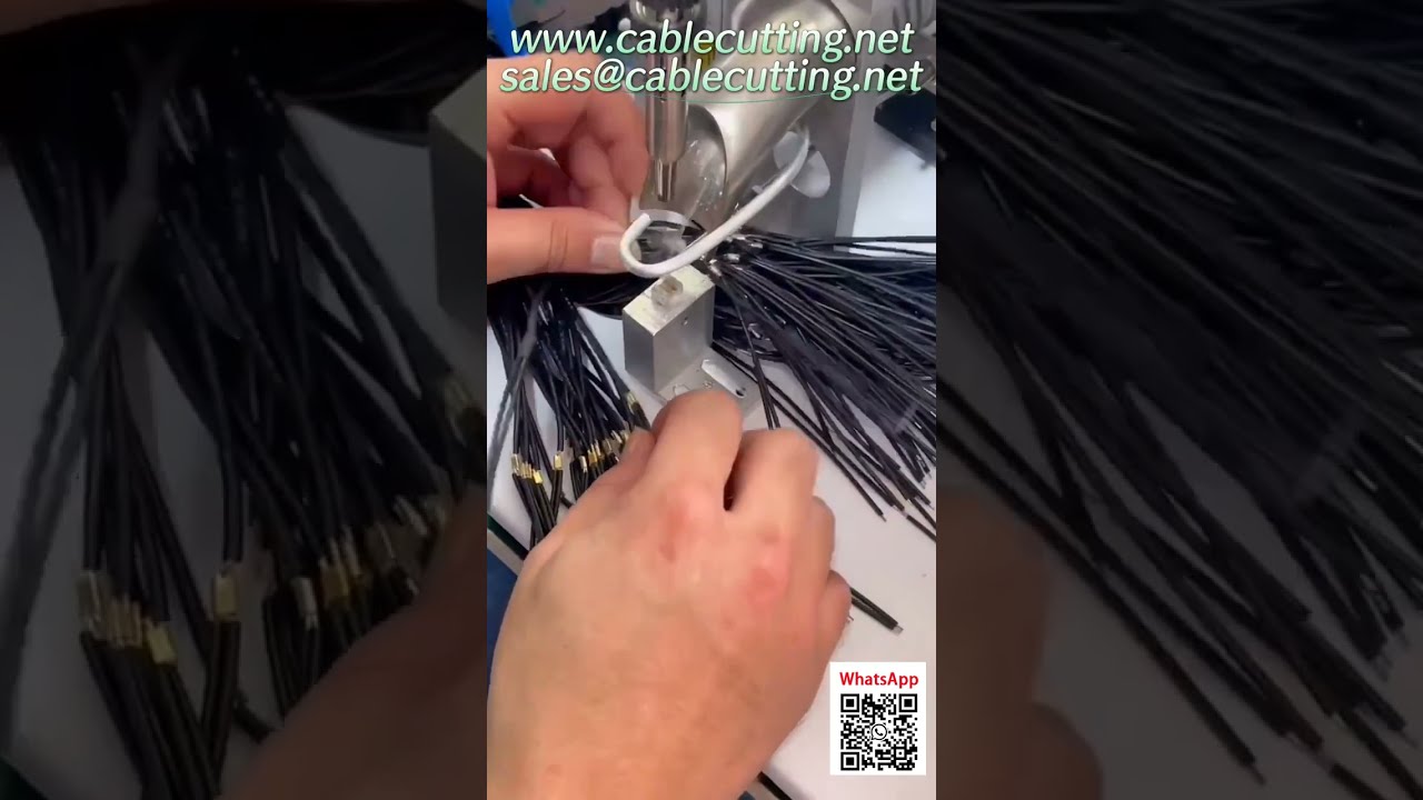 Automatic Wire Cutting and Stripping Machine with Coiling and Packaging System