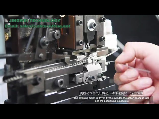 Präzise halbautomatische Abisolier- und Crimp-Maschine für Molex & JST XH Steckverbinder